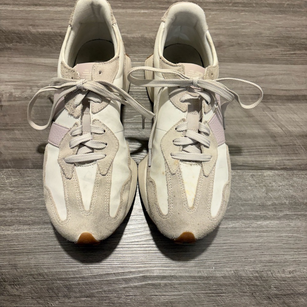 Choices White and Beige Athletic Shoes